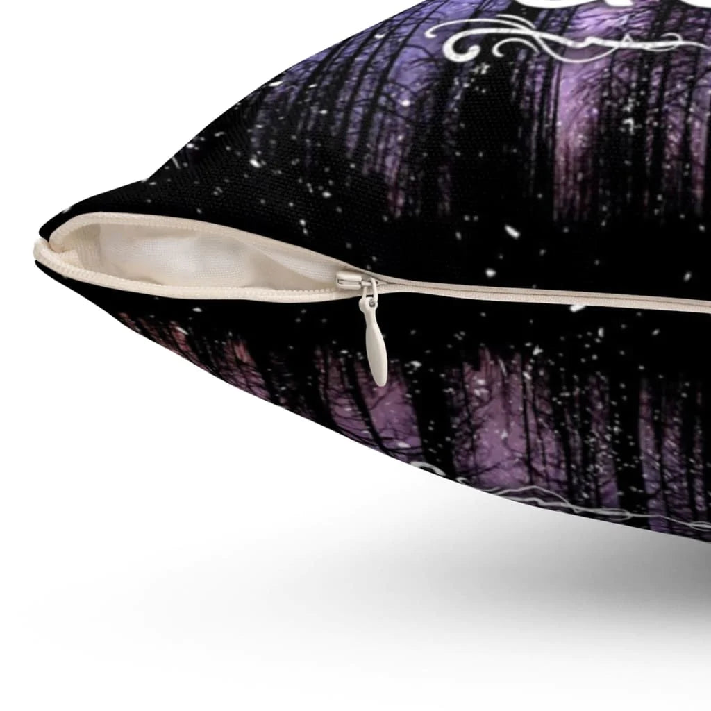 Jesus Pillow - Night Forest Pillow - Gift For Christian - Try again this time with me God pillow