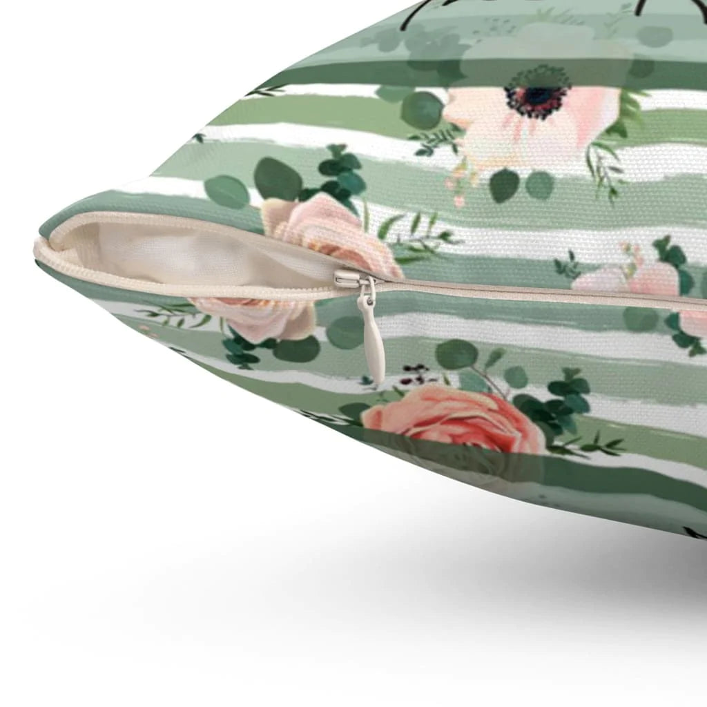 Jesus Pillow - Rose, God Pillow - Gift For Christian - Until God opens the next door praise Him in the hallway pillow