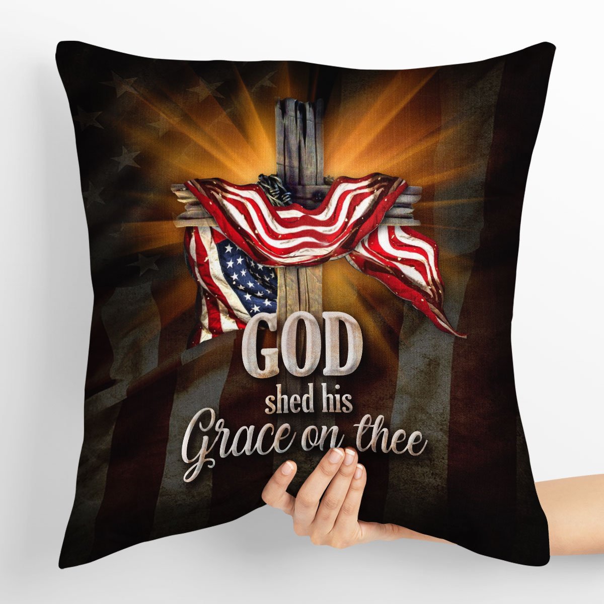 Bible Verse Pillow - Jesus Pillow- Gift For Christian - God Shed His Grace On Thee