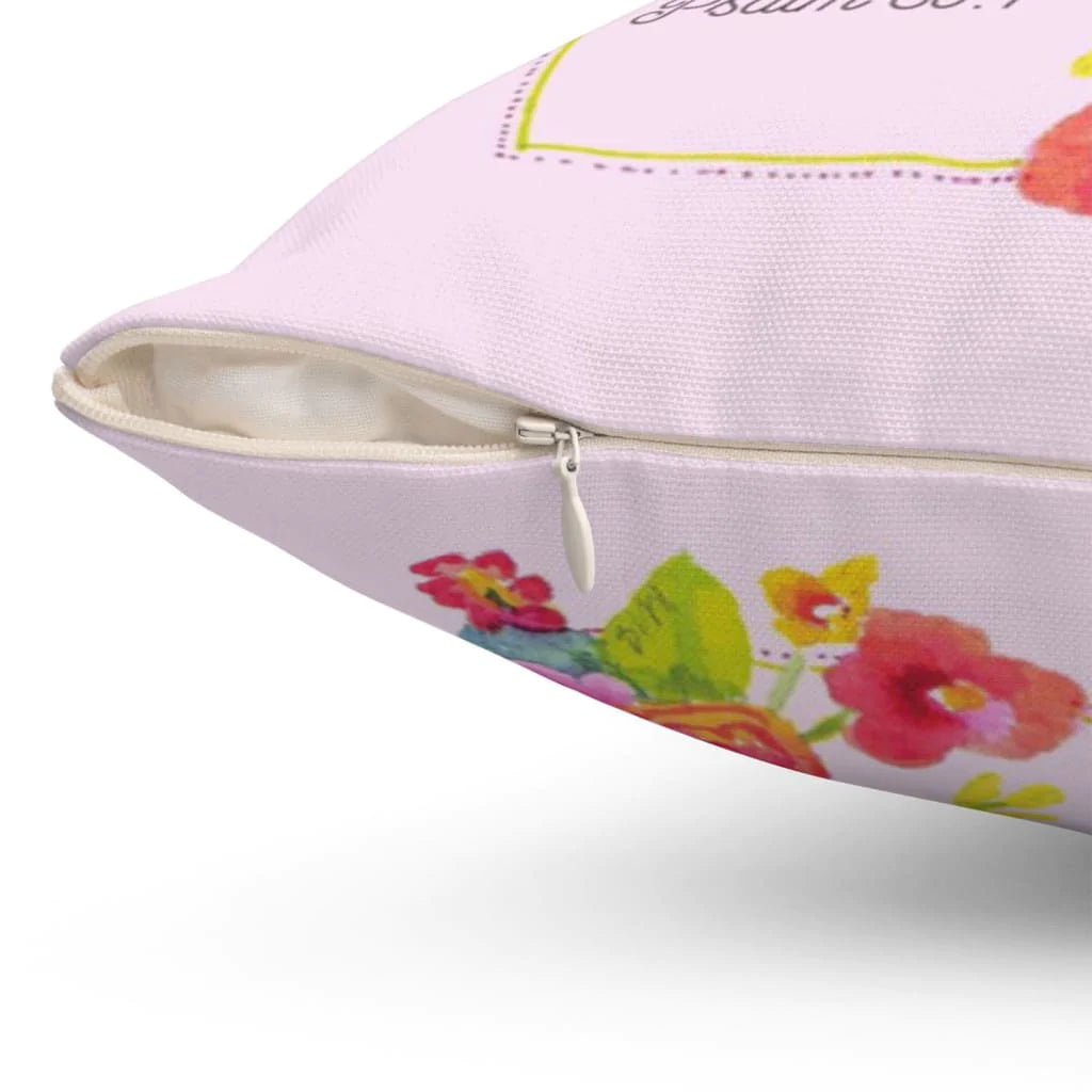 Bible Verse Pillow - Jesus Pillow - Gift For Christian Pillow - When I am in distress I call to you Psalm 86:7 Pillow