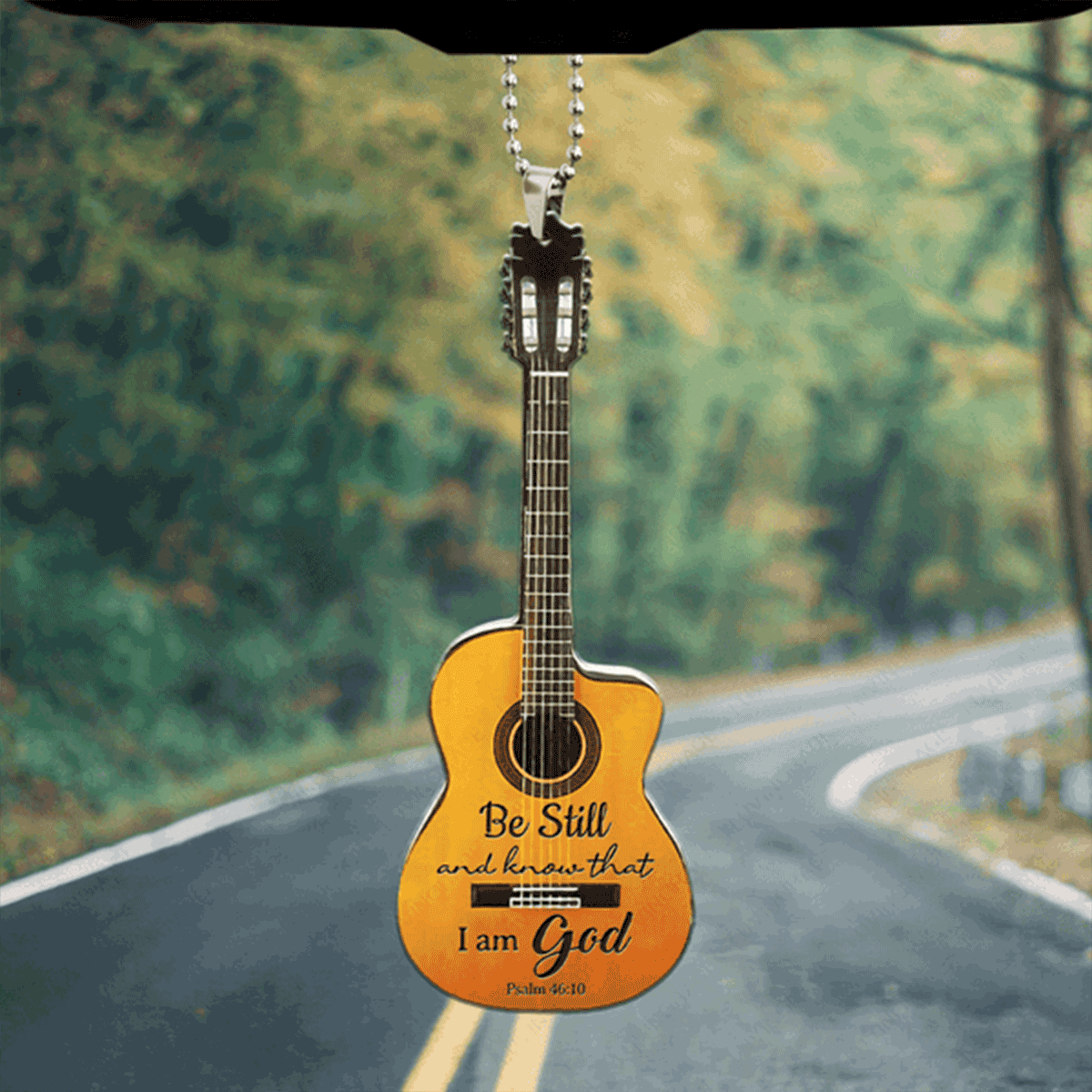 Guitar Be Still And Know That I Am God Acrylic Ornament, Perfect Christmas Gift For Family, Friend