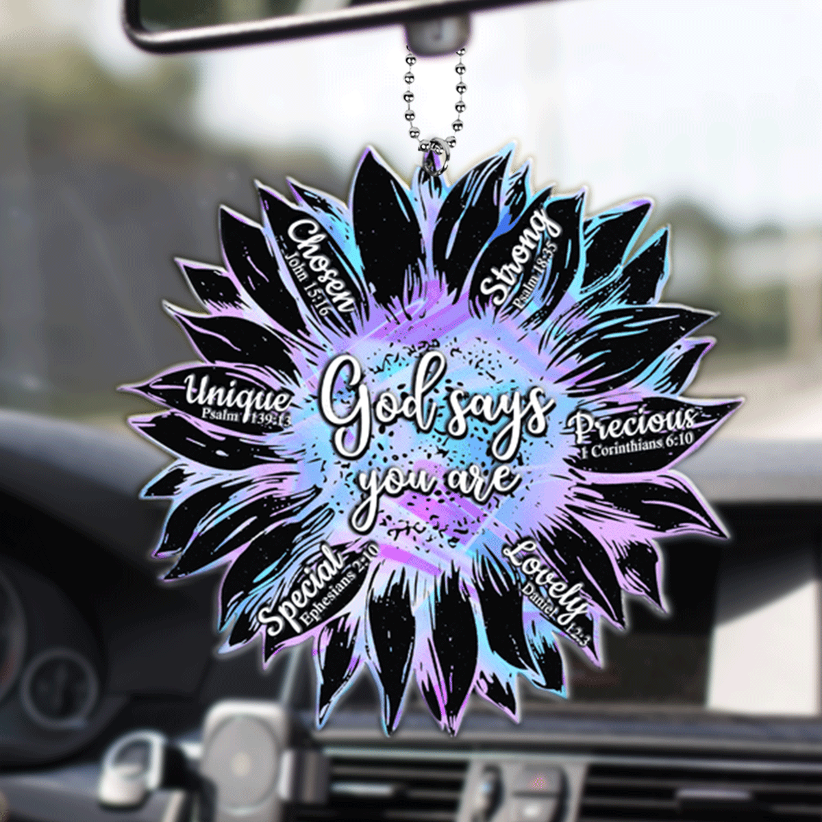 Hologram Flower You Are Strong Acrylic Ornament, Perfect Christmas Gift For Family, Friend