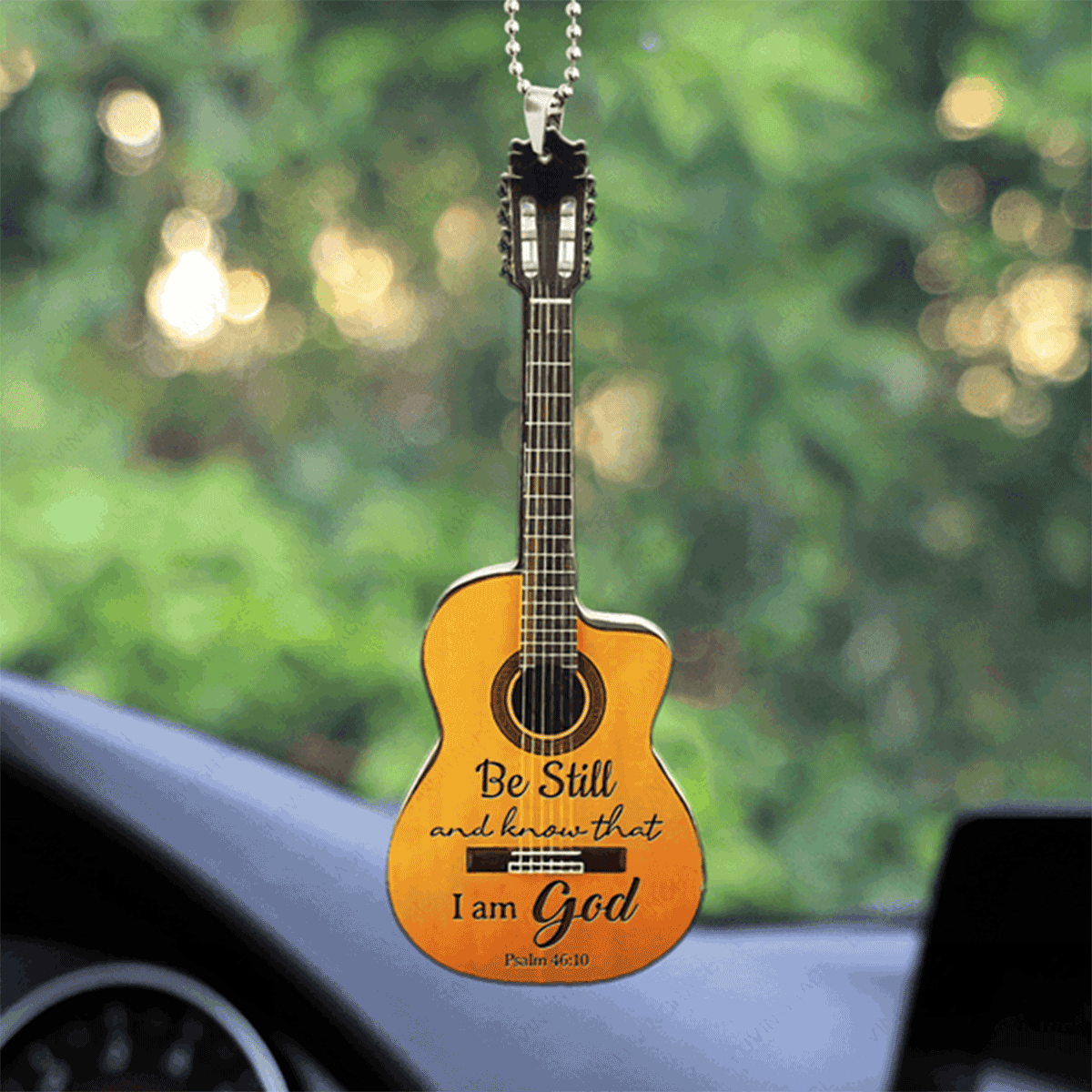 Guitar Be Still And Know That I Am God Acrylic Ornament, Perfect Christmas Gift For Family, Friend