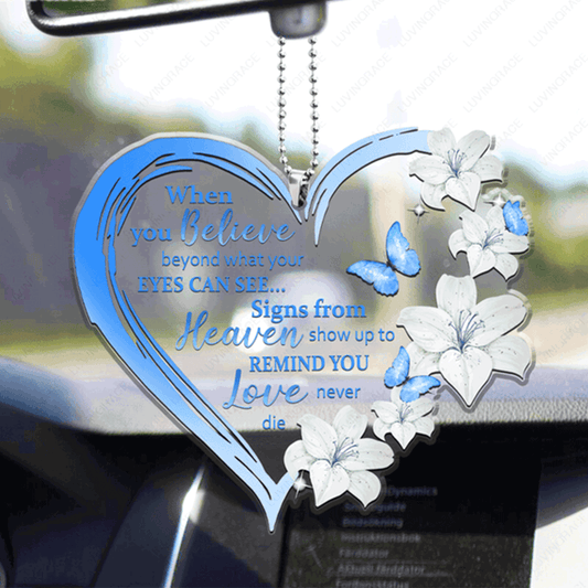 Butterfly When You Believe Acrylic Ornament, Perfect Christmas Gift For Family, Friend