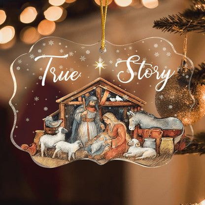 Christmas Snow True Story Acrylic Ornament, Perfect Christmas Gift For Family, Friends, Holiday Decor