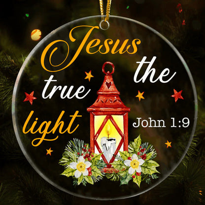 Christmas Lantern The True Light  Acrylic Ornament, Perfect Christmas Gift For Family, Friends, Holiday Decor