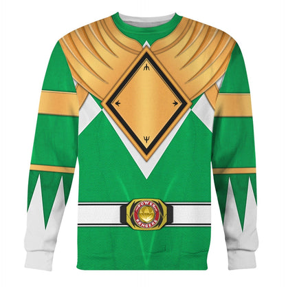 Green Ranger Dragon Shield  Mighty Morphin Power Ranger - Hoodie Set, Sweatshirt, Sweatpants