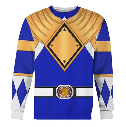Blue Ranger Dragon Shield  Mighty Morphin Power Ranger - Hoodie Set, Sweatshirt, Sweatpants