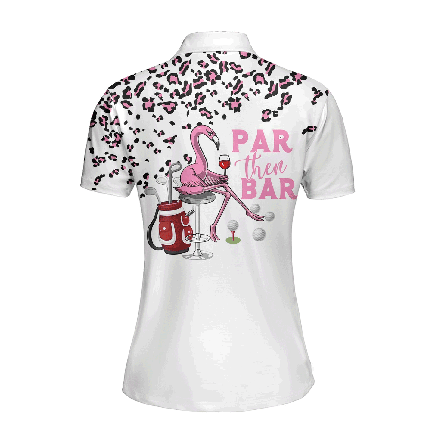 Women Golf Polo Shirt, Par Then Bar Leopard Flamingo Women Golf Polo Shirt For Women - Perfect Gift For Golf Lover
