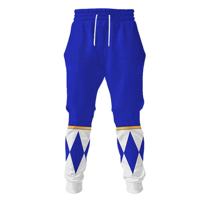 Blue Ranger Dragon Shield  Mighty Morphin Power Ranger - Hoodie Set, Sweatshirt, Sweatpants
