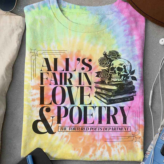 All's Fair In Love And Poetry Shirts, Vneck Jersey, Hoodie, Long Sleeve, Sweatshirt, Baseball jersey, T shirts