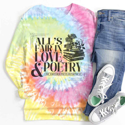 All's Fair In Love And Poetry Shirts, Vneck Jersey, Hoodie, Long Sleeve, Sweatshirt, Baseball jersey, T shirts