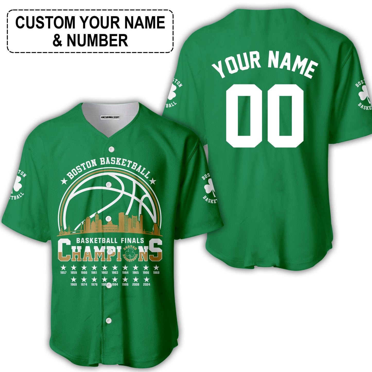 Boston American Basketball 2024 Playoff Final Champions Customized V-neck Tank Top Jersey For Boston Basketball Fans - AOP