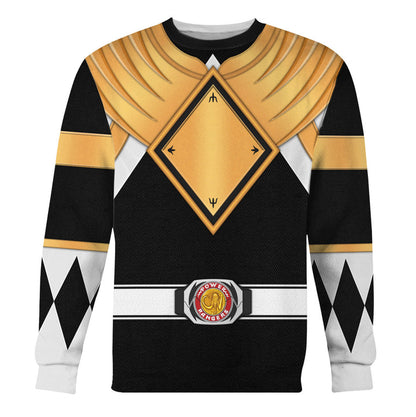 Black Ranger Dragon Shield  Mighty Morphin Power Ranger - Hoodie Set, Sweatshirt, Sweatpants PRHS24