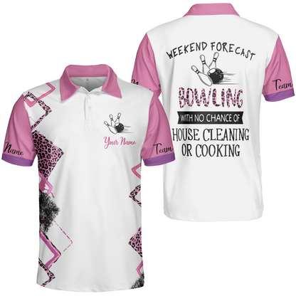 Golf Women Polo Shirt, Golf With No Chance Of House Cleaning Or Cooking Short Sleeve Women Polo Shirt, Best Gift For Golfers