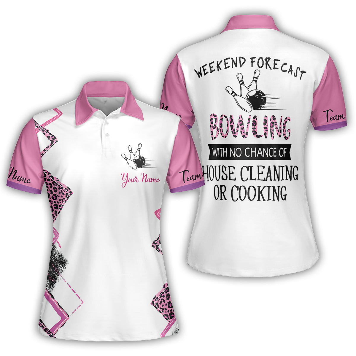 Golf Women Polo Shirt, Golf With No Chance Of House Cleaning Or Cooking Short Sleeve Women Polo Shirt, Best Gift For Golfers