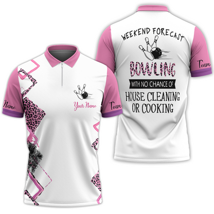 Golf Women Polo Shirt, Golf With No Chance Of House Cleaning Or Cooking Short Sleeve Women Polo Shirt, Best Gift For Golfers