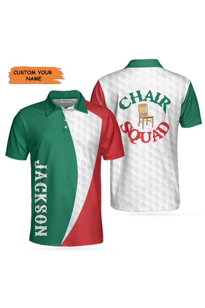 Personalized Chair Squad Golf Polo Shirt, Best Gift For Men, Polo Shirt Gift For Men Golfers