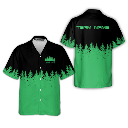 Stupid Tree Funny Definition Unisex Polo Shirt, Black And Green Pine Forest Polo Shirt For Men - Perfect Gift For Men, Golfers