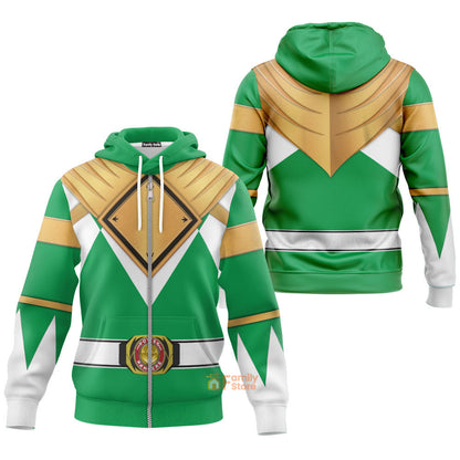Green Ranger Dragon Shield  Mighty Morphin Power Ranger - Hoodie Set, Sweatshirt, Sweatpants