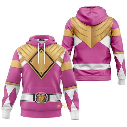 Pink Ranger Dragon Shield  Mighty Morphin Power Ranger - Hoodie Set, Sweatshirt, Sweatpants