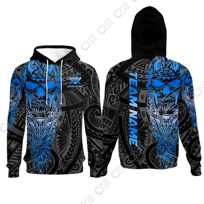 Customized 8 Ball Pool Hoodies, 8-Ball Billiard Ethnic Tribal Style Pattern, Billiards Jerseys