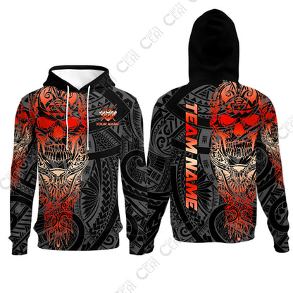 Customized 8 Ball Pool Hoodies, 8-Ball Billiard Ethnic Tribal Style Pattern, Billiards Jerseys