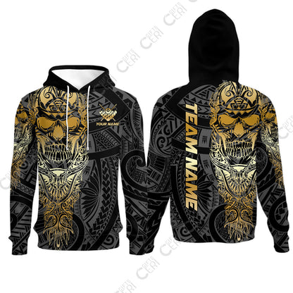 Customized 8 Ball Pool Hoodies, 8-Ball Billiard Ethnic Tribal Style Pattern, Billiards Jerseys