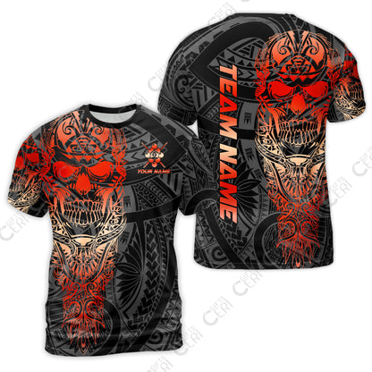 Customized 9 Ball Pool T-Shirt, 9-Ball Billiard Ethnic Tribal Style Pattern, Billiards Jerseys