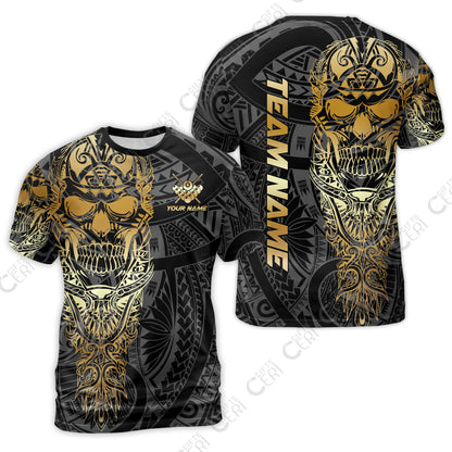 Customized 8 Ball Pool T-Shirt, 8-Ball Billiard Ethnic Tribal Style Pattern, Billiards Jerseys