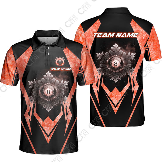 Customized Billiards Unisex Polo Shirt, Personalized Ice Break 8 Ball Jersey Gift For Billiard Players