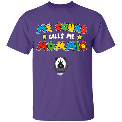 Personalized Guinea Pig Mom Shirt My Squad Calls Me Mommio For Mom, Mother, Grandma, Mother's Day Gift - HN20