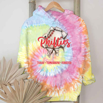 Spiral Philadelphia Baseball Tie Dye T shirts - Tie-Dye Tee, Spiral Apparel For Phillies Baseball Fans