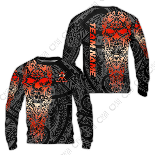 Customized 9 Ball Pool Sweatshirt, 9-Ball Billiard Ethnic Tribal Style Pattern, Billiards Jerseys