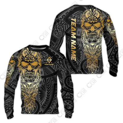 Customized 9 Ball Pool Sweatshirt, 9-Ball Billiard Ethnic Tribal Style Pattern, Billiards Jerseys