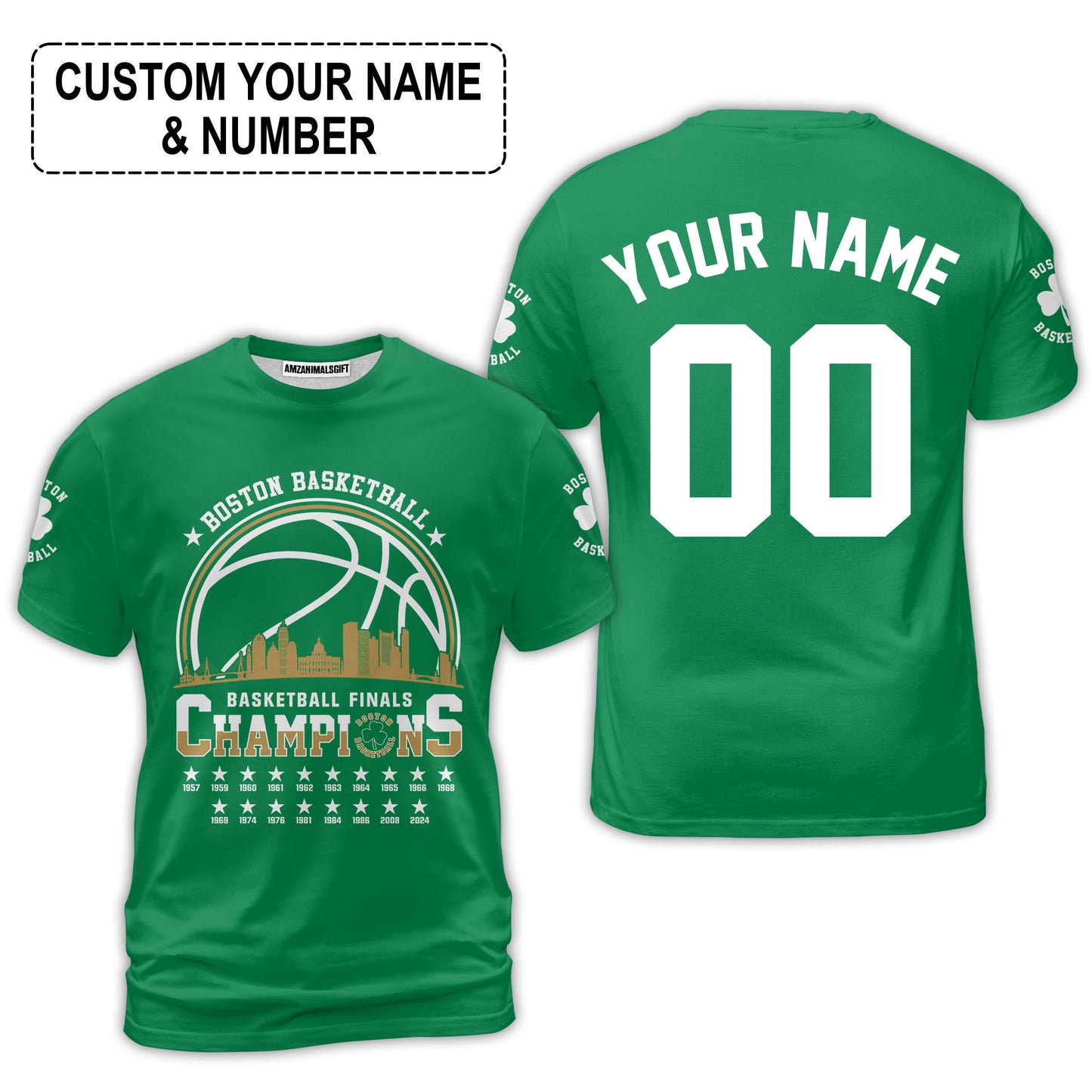 Boston American Basketball 2024 Playoff Final Champions Customized V-neck Tank Top Jersey For Boston Basketball Fans - AOP