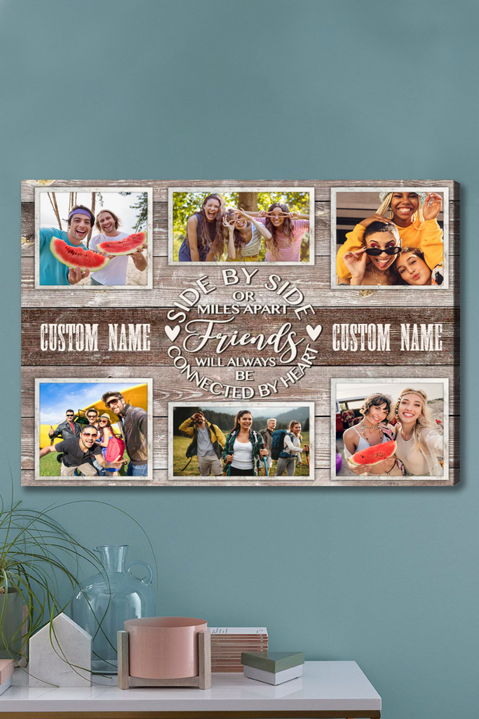 BFF Photo Collage Canvas, Christmas Presents For Best Friends, Personalised  Gift For Best Friend - Best Personalized Gifts For Everyone