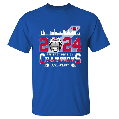Buffalo American Football 2024 AFC East Champions T-Shirt, Conquered The East Champs Shirt, Buffalo Football Fan Gifts