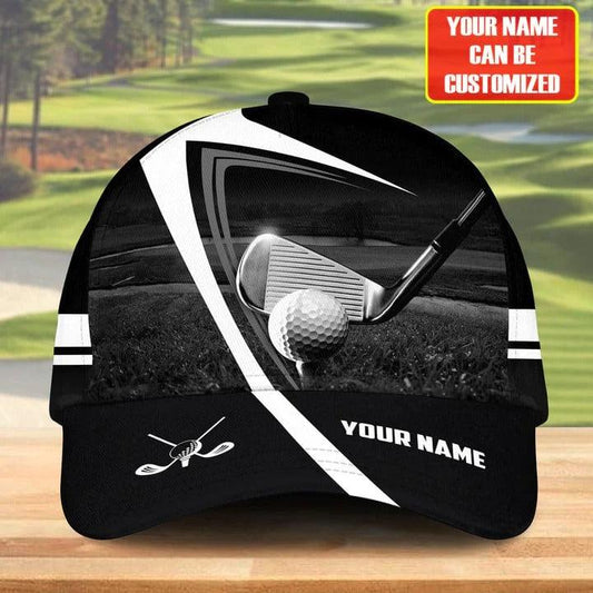 Customized Name Golf Classic Cap, Personalized Name Golf Classic Cap, Golf Hat For Men - Perfect Gift For Golf Lovers, Golfers - Cerigifts