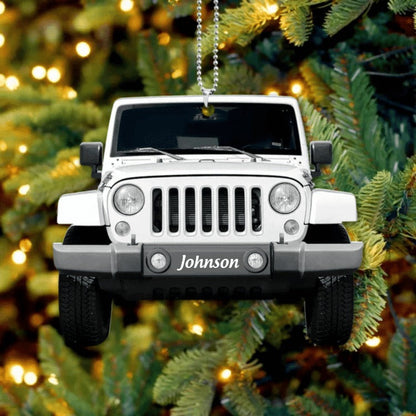 Personalized Jeep Ornament - Best Gift For Jeep Lovers, Jeep Acrylic Ornament for Christmas