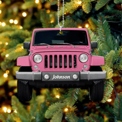 Personalized Jeep Ornament - Best Gift For Jeep Lovers, Jeep Acrylic Ornament for Christmas