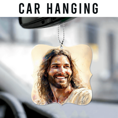 Christ Smiling Acrylic Ornament, Perfect Christmas Gift For Family, Friends, Holiday Decor