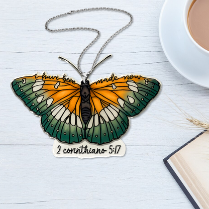 Butterfly I Have Been Made New Acrylic Ornament - Gift For Jesus Lovers, Christian, God Faith Believers