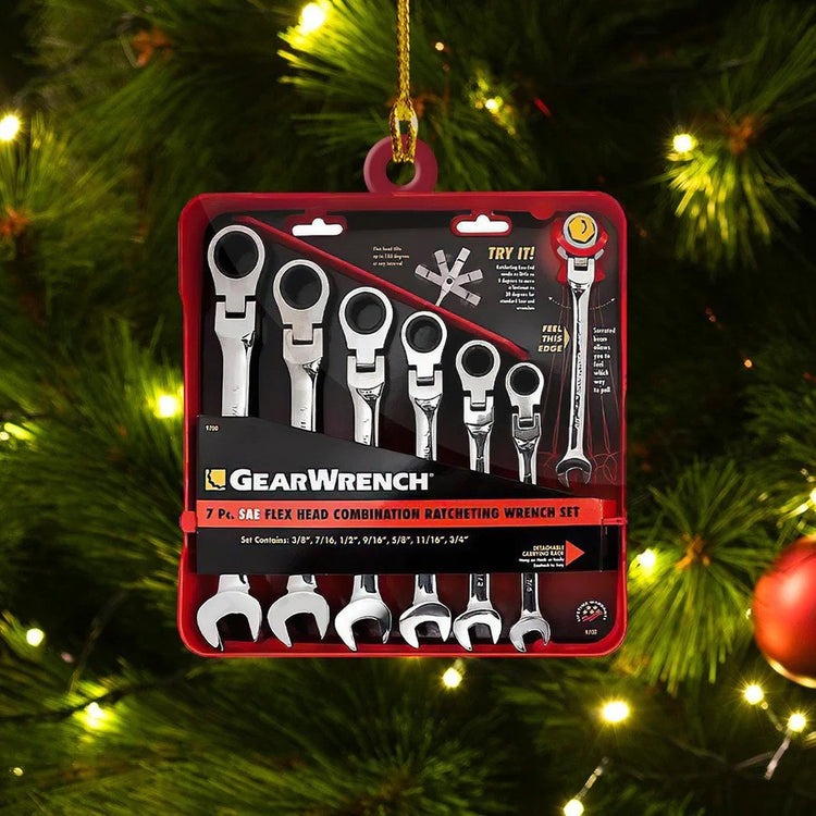 Mechanic Tool Box Ornament Christmas Acrylic Ornament, Mechanic Acrylic Ornament For Him