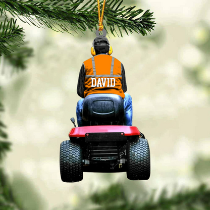 Personalized Lawn Mower Christmas Acrylic Ornament For Lawn Mower - Christmas Gift For Decor Home, Hanging Tree