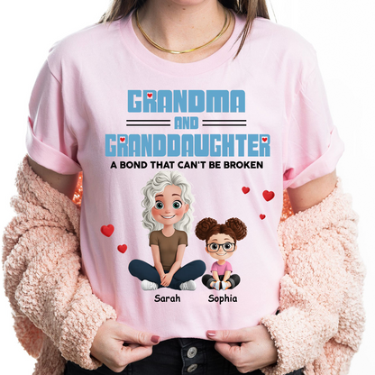 Personalized Gift For Grandma, Mom - Grandma And Kids A Bond That Can't Be Broken Shirt Sweatshirt Hoodie - HN37