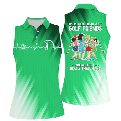 Golf Women Polo Shirt, Golf Friends Nice Shot Team Heartbeat Multicolor Women Polo Shirt - Gift For Mother's Day, Golfers, Female, Golf Lover - Cerigifts