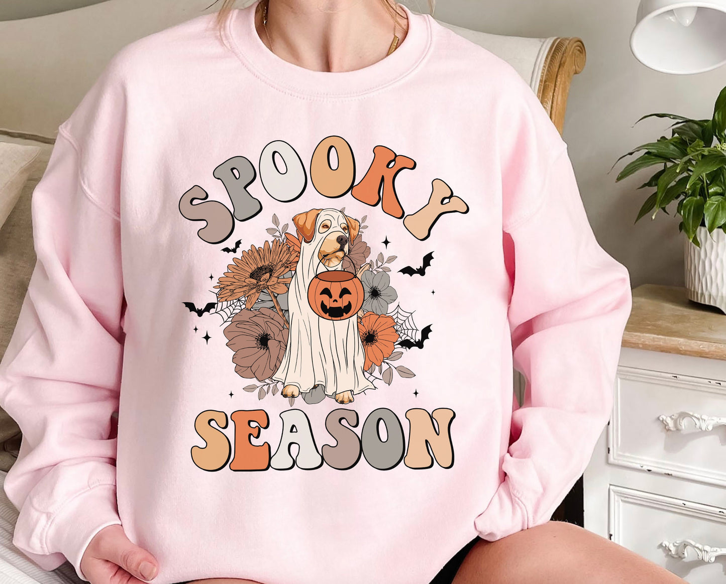 Labrador Retriever Spooky Season Shirt, Labrador Retriever Ghost Shirt, Labrador Retriever Halloween Shirt, Labrador Retriever Dog Lover
