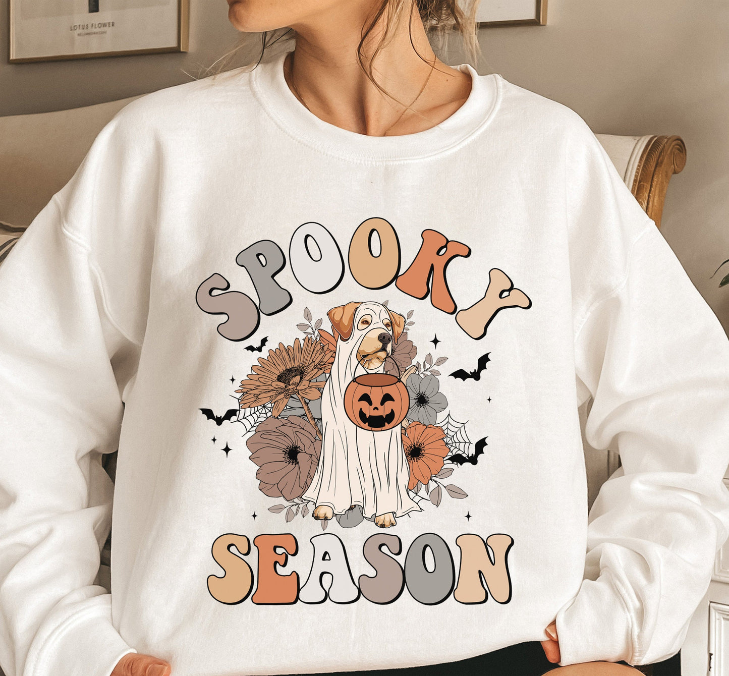 Labrador Retriever Spooky Season Shirt, Labrador Retriever Ghost Shirt, Labrador Retriever Halloween Shirt, Labrador Retriever Dog Lover