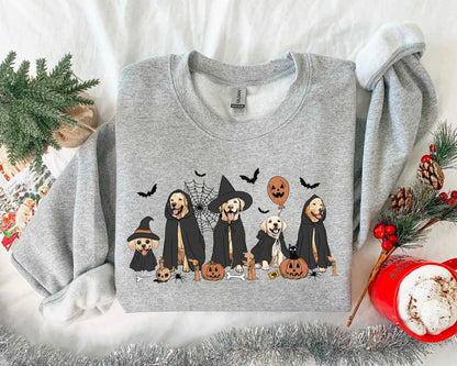 Labrador Retriever Witch Sweatshirt, Labrador Retriever Halloween Shirt, Witch Labrador Retriever Shirt, Witch Dog Halloween Shirt